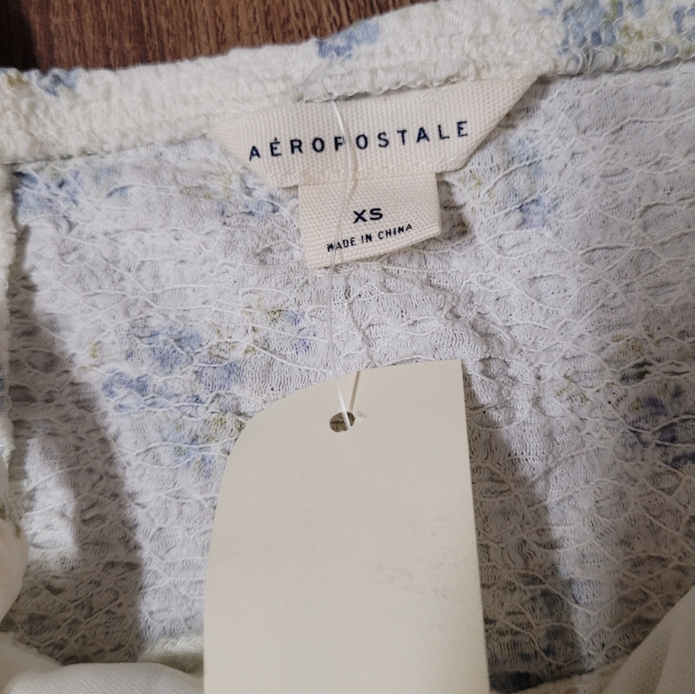 Aeropostale Blue‎ and White Lace Dress - Picture 2 of 6
